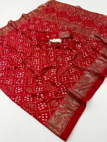 Vastrangan bandoli foil saree surat wholesale market